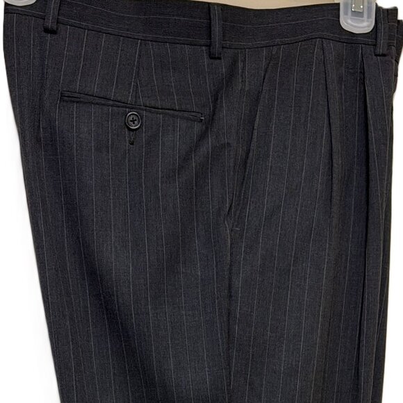 Polo Ralph Lauren Pants Men's 34x32 Gray 100% Wool Dress Slacks Classic Fit - Picture 14 of 16
